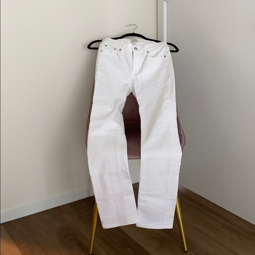 J.Crew Matchstick white denim jeans, size 24